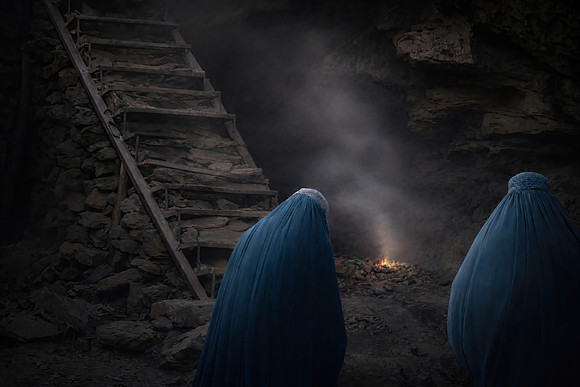 Study - Two Women In Cave